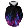 thumbnail image 1 of Dasayo Pink Womens Sweatshirts Long Sleeve Winter Oversized Pocket Graphic Prints Drawstring Hoodies Women Tops L, 1 of 2