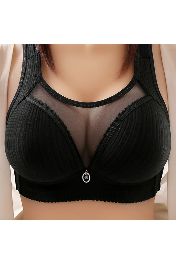 Seamless Bras for Women Wireless Longline Full Coverage Bra with Back and Side Support Regular and Plus Size