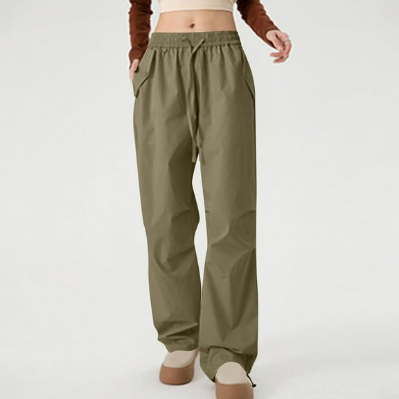 Dasayo Straight-Leg Pants for Women Cargo Athletic Pants Waterproof Drawstring Sweatpants Womens Sweatpants XL