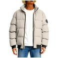 thumbnail image 1 of Dasayo White Womens Coat Bomber Barn Quilted Zip up Warm Winter Coats Women Jacket S, 1 of 5