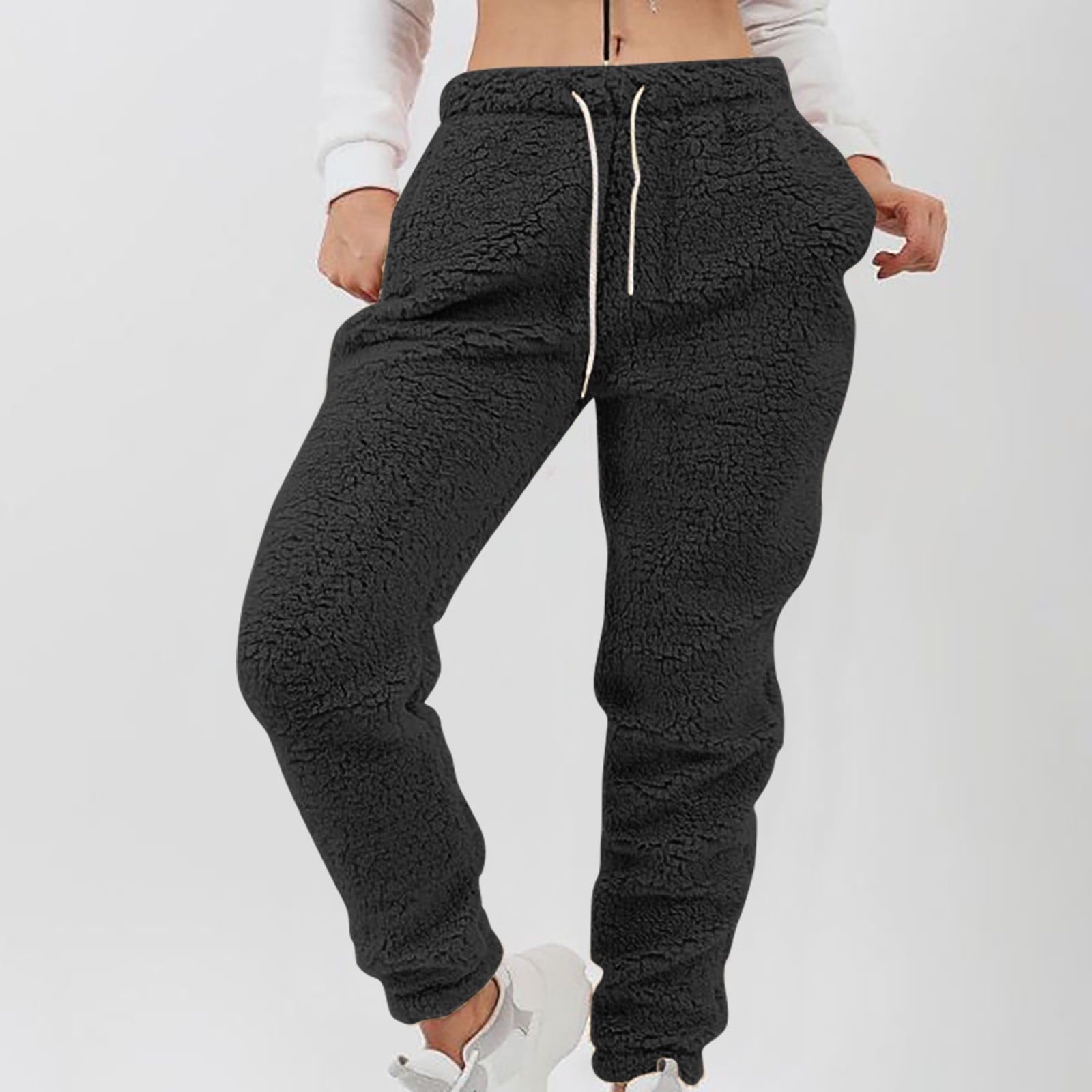 Sherpa lined pajama pants women's hotsell