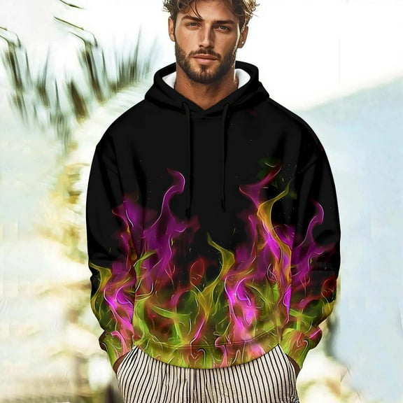 Dasayo Winter Women's Sweatshirts for Women Long Sleeve Pink Oversized Drawstring Graphic Hoodies Tops for Women M