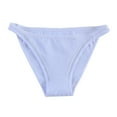 thumbnail image 1 of Dasayo Women's Lingerie Cotton White V-Strings Solid Mid Waist Cheeky Hipster Underwear for Women Thong M, 1 of 2