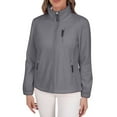 thumbnail image 1 of Dasayo Women's Coats Windbreaker Gray Zipper Sports Anorak Waterproof Long Sleeve Lapel Collar Jackets for Women XXL, 1 of 8