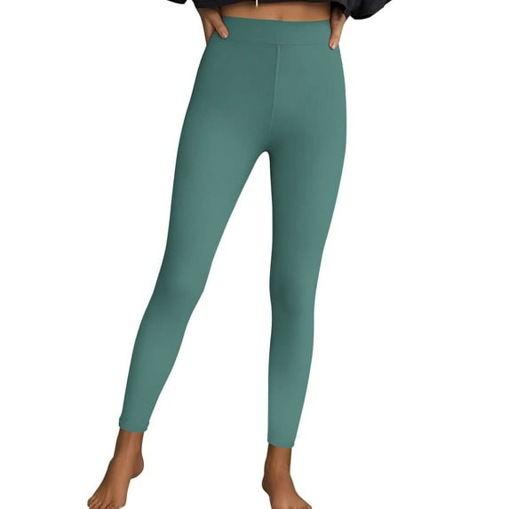 Dasayo Yoga Women Leggings Long High Waist Clear Slim-Leg Jeggings Solid Stretchy Soft Pants Women's Pants XXXL