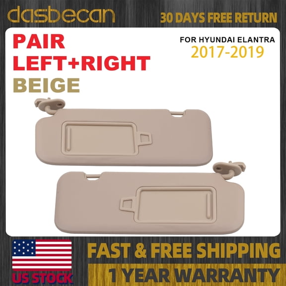 Dasbecan Pair Front Left & Right Gray Sun Visors for Nissan Altima 2019-2024 964016CA2B 964016CA3C 964006CA3C 964006CA2B