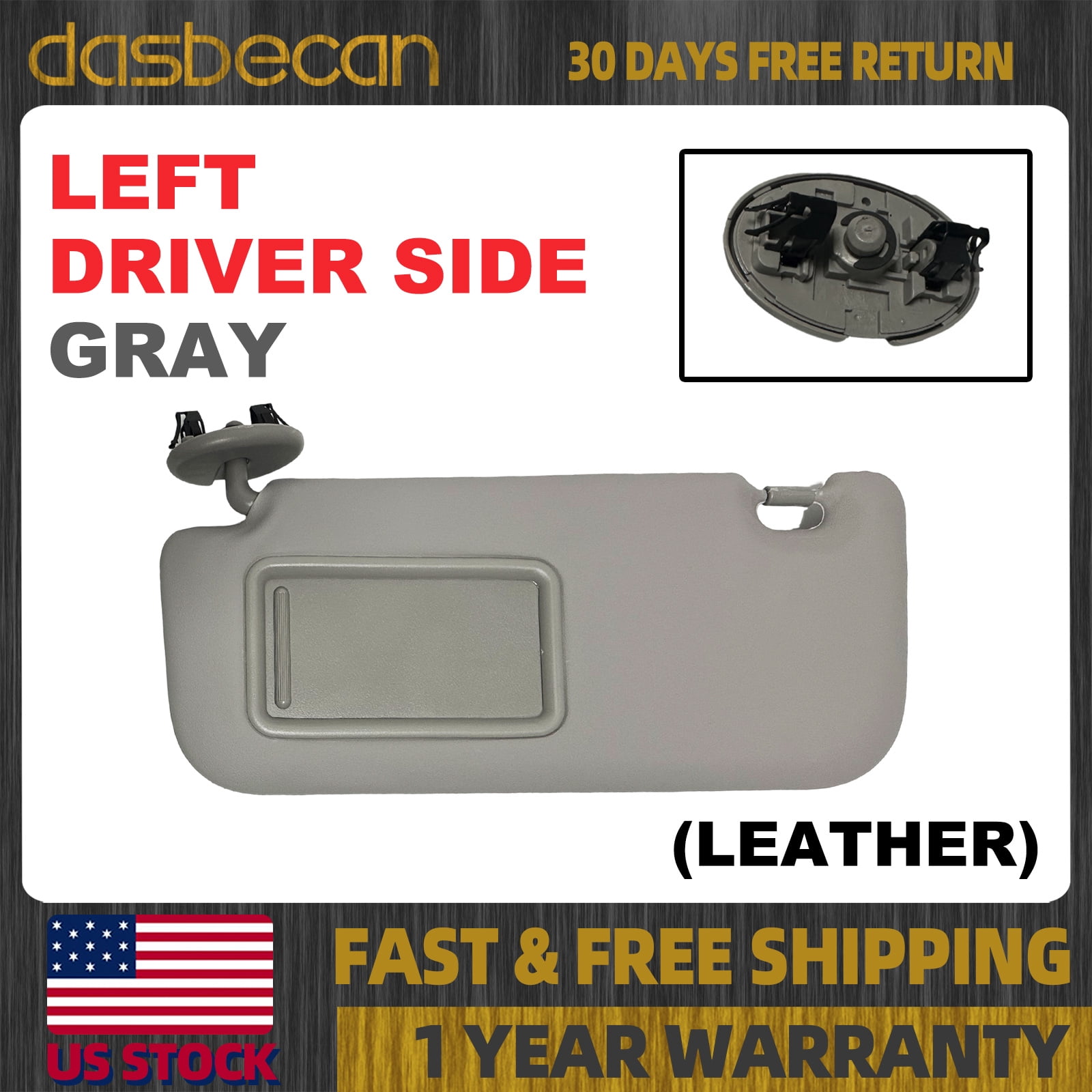 Driver Side Sun Visor Fit For Toyota Corolla 2009 Botswana - View #8