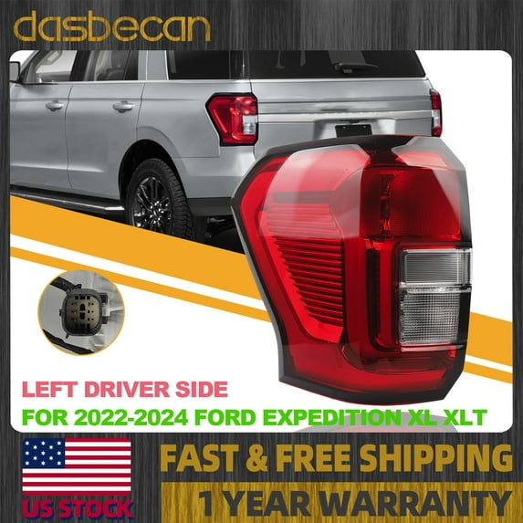 Dasbecan Left Driver Side Halogen Tail Lamp Light For Ford Expedition XL XLT 2022-2024 #NL1Z-13405-A NL1Z*13405*A NL1Z13405A NL1Z 13405 A