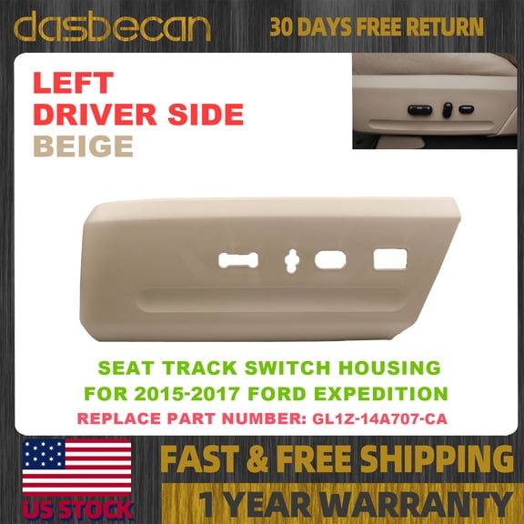 Dasbecan Left Seat Track Switch Housing For Ford Expedition 2015-2017 GL1Z-14A707-CA