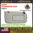 thumbnail image 1 of Dasbecan Right Passenger Sun Visor w/ Light RH For Nissan Sentra 2013-2019 96400-3SG8A, 1 of 8