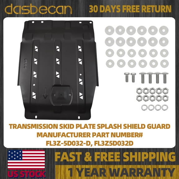 Dasbecan Transmission Skid Plate Gearbox Splash Shield Guard For 2015-2022 Ford F-150 F150 2.7L 3.3L 3.5L, FL3Z-5D032-D, FL3Z5D032D