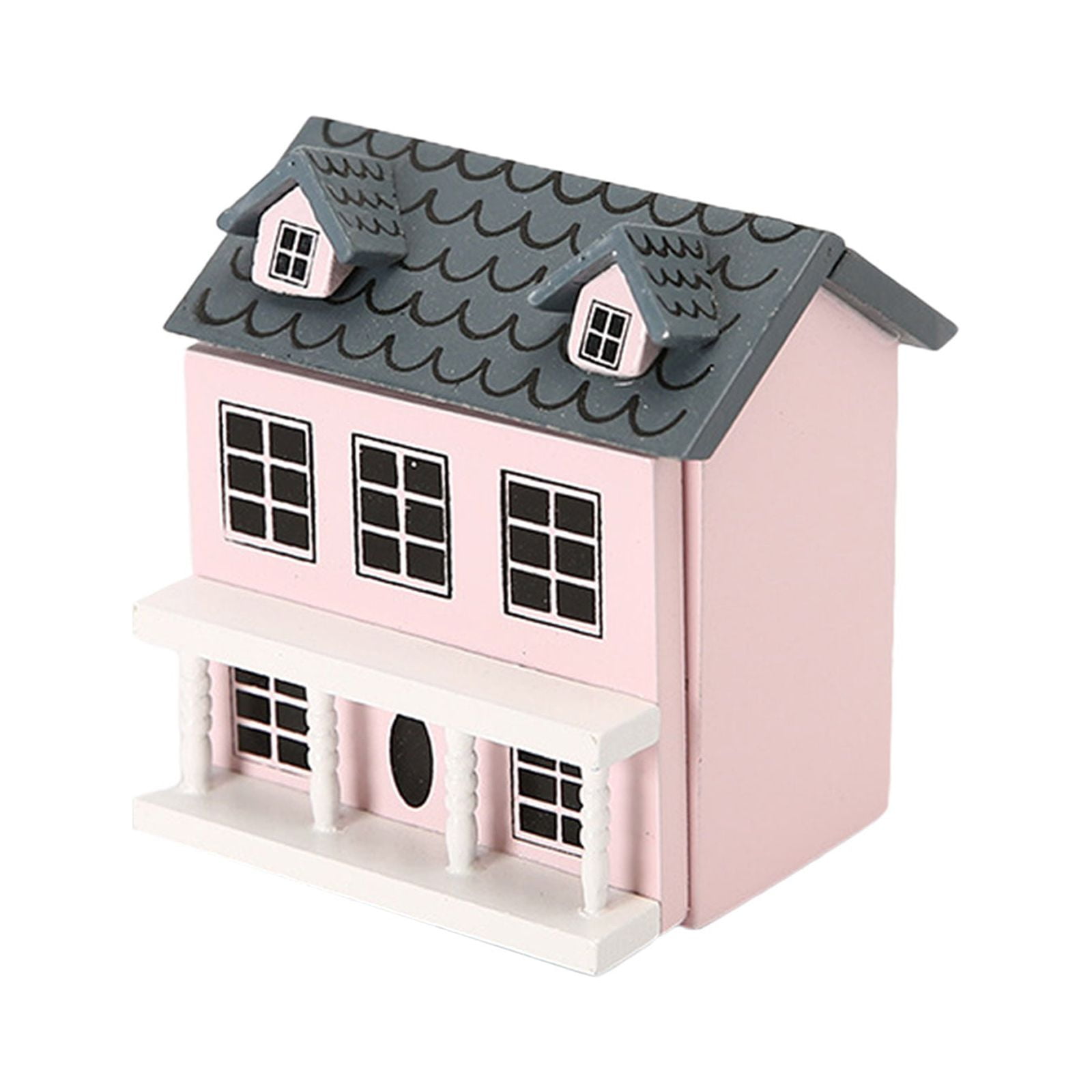 New Children's Play House Toys Mini Doll House Toy Portable Simulation  Villa Model Girl Toy Set