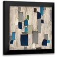 thumbnail image 1 of Dascher, Dennis 12x12 Black Modern Framed Museum Art Print Titled - Blue Squared, 1 of 5