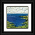 thumbnail image 1 of Dascher, Dennis  12x12 Black Ornate Wood Framed with Double Matting Museum Art Print Titled - Helix Beach Blue 2, 1 of 4