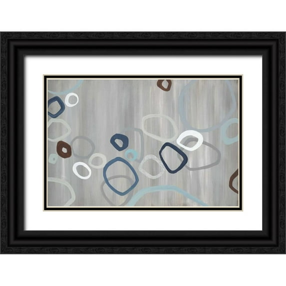Dascher, Dennis 24x17 Black Ornate Wood Framed with Double Matting Museum Art Print Titled - Downtown