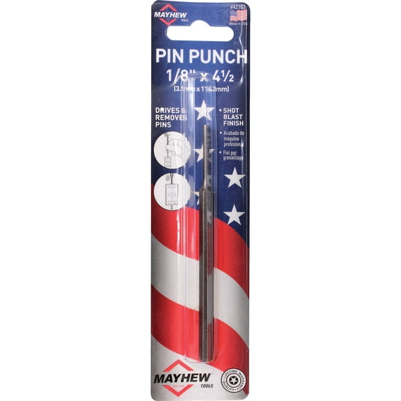 Dasco Pro 582-0 Pin Punch, 1/8"x5-1/2"