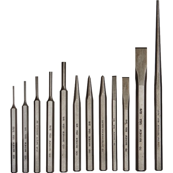 DASCO PRO INC Punch/Chisel Set, 12-Pc. 88