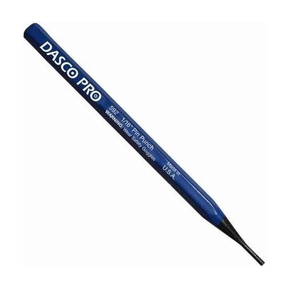 Dasco Pro Pin Punch, 1/16 Tip x 4-1/2" L 592