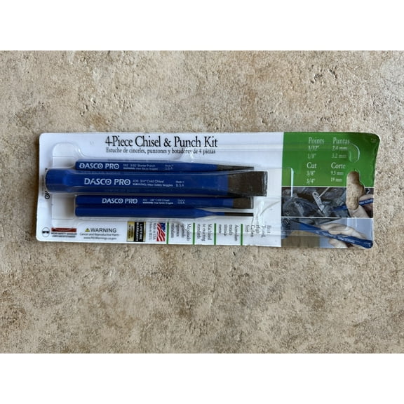 Dasco Pro Punch & Chisel, 4 Piece 29