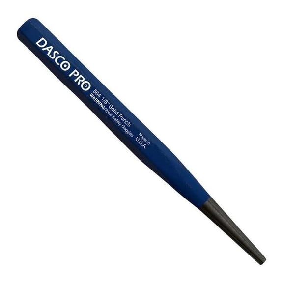Dasco Pro Solid Punch, 1/8 Tip x 5" L 564