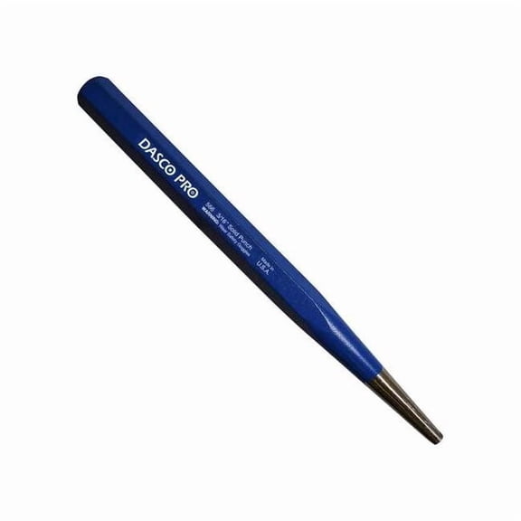 Dasco Pro Solid Punch, 3/16 Tip x 7" L 566