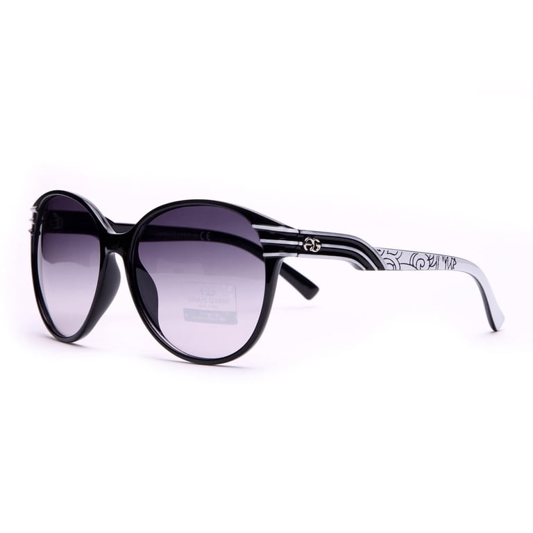 Classic round frame polarized Sunglasses Olive Keyhole Bridge Classic Round Polarized Sunglasses with  main image 3