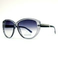 thumbnail image 1 of Dasein Classic Round Sunglasses with Soft Pointy Angles and Side Metallic Accent, 1 of 3