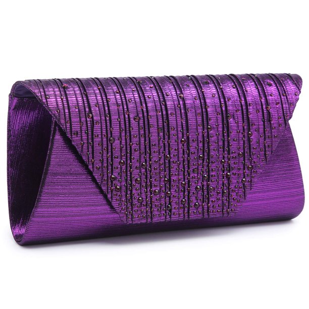 Dasein Evening Bag for Women Glitter Rhinestone Wedding Evening