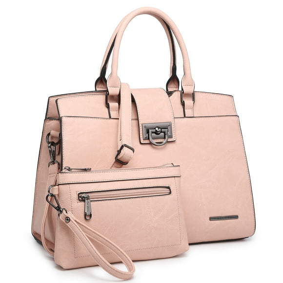 Dasein Handbags for Women Purses Monogram Satchel Purse Large Tote Ladies Handbag Shoulder Bags Top Handle Work Bag 2pcs Set