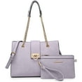 thumbnail image 1 of Dasein Hobo Handbag Vegan Leather Tote Chain Shoulder Purse for Women Satchel Bag With Matching Clutch, 1 of 8