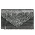 thumbnail image 1 of Dasein Ladies Frosted Satin Evening Clutch Purse Bag Crossbody Handbags Party Prom Wedding Envelope, 1 of 8