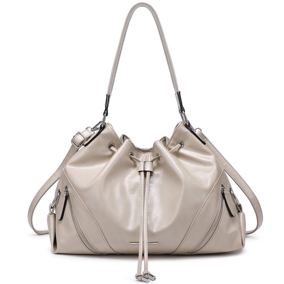 Dasein Epoche Large Hobo Bag Drawstring Handbag Purses for Women Bucket Tote Bags for Work/Travel/Commute