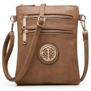 Dasein Medium Crossbody Bags for Women Handbag Lightweight Crossbody Purses with Multi Pockets