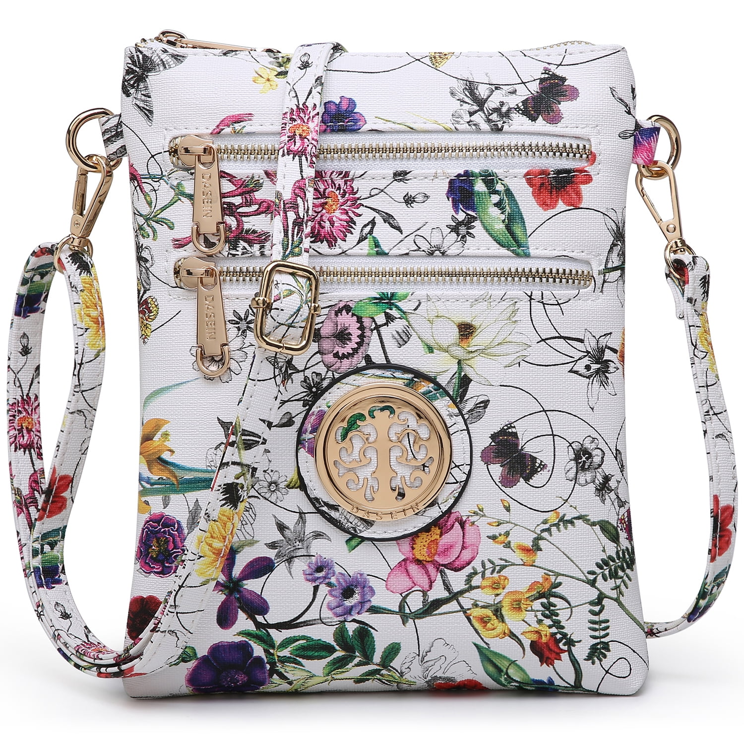 Dasein Push Lock Crossbody Bag