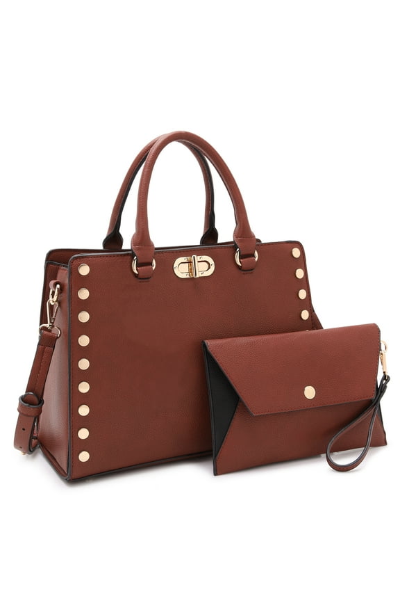 Purses and Handbags for Women Satchel Bags top Handle Shoulder Bag Work Tote Bag with Matching Wallet