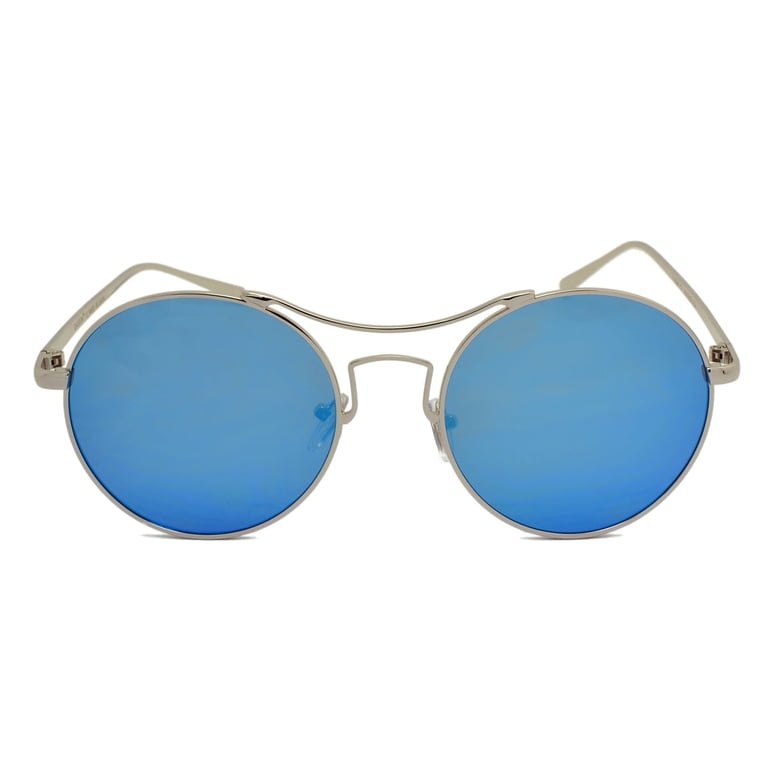 Dasein Retro Round UV400 Double Bridge Polarized Sunglasses  display picture 2