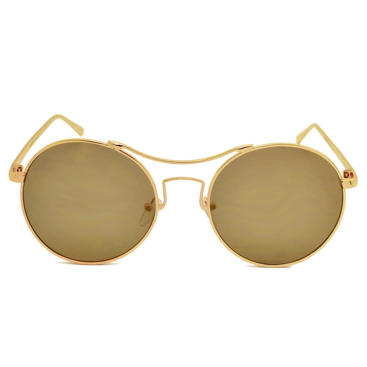 Dasein Retro Round UV400 Double Bridge Polarized Sunglasses  display picture 3