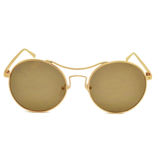Dasein Retro Round UV400 Double Bridge Polarized Sunglasses  display picture 3