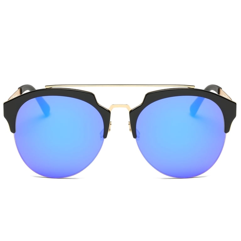 Dasein Semi Rimless Polarized Sunglasses Women Men Retro  display picture 1