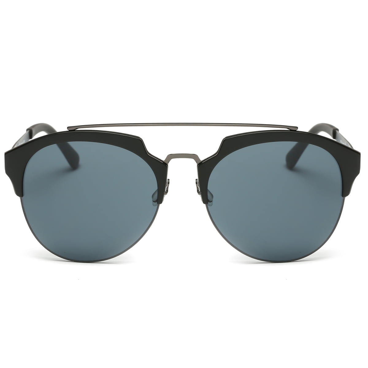 Dasein Semi Rimless Polarized Sunglasses Women Men Retro Sunglasses - image 1 of 4