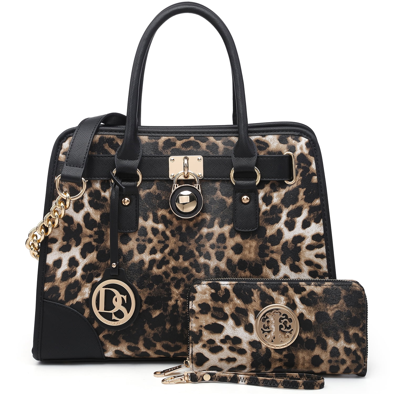 Dasein Women Handbags Top Handle Satchel Purse Shoulder Bag Briefcase Hobo Bag Set 2pcs