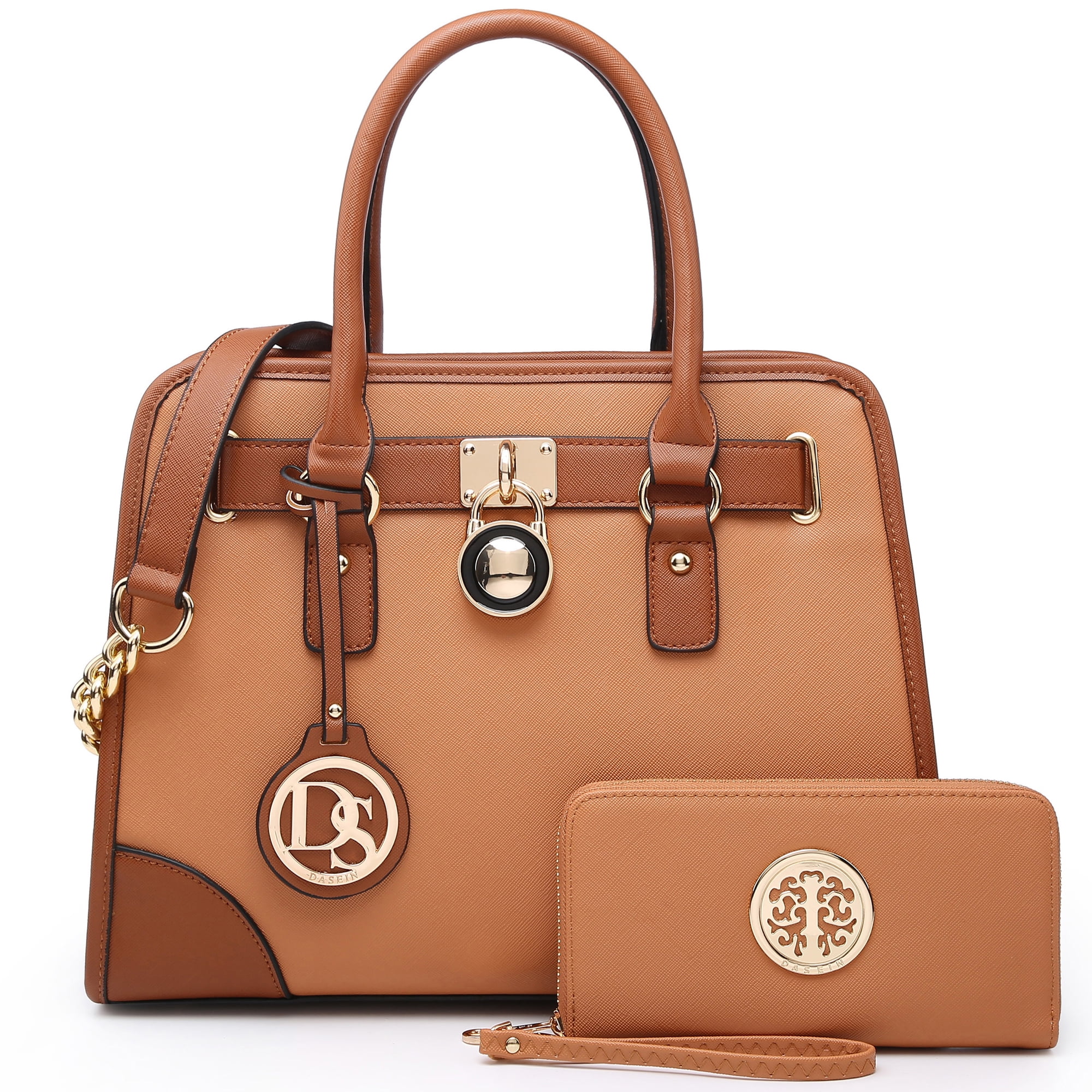 Dasein Women Handbags Top Handle Satchel Purse Shoulder Bag Briefcase Hobo Bag Set 2pcs