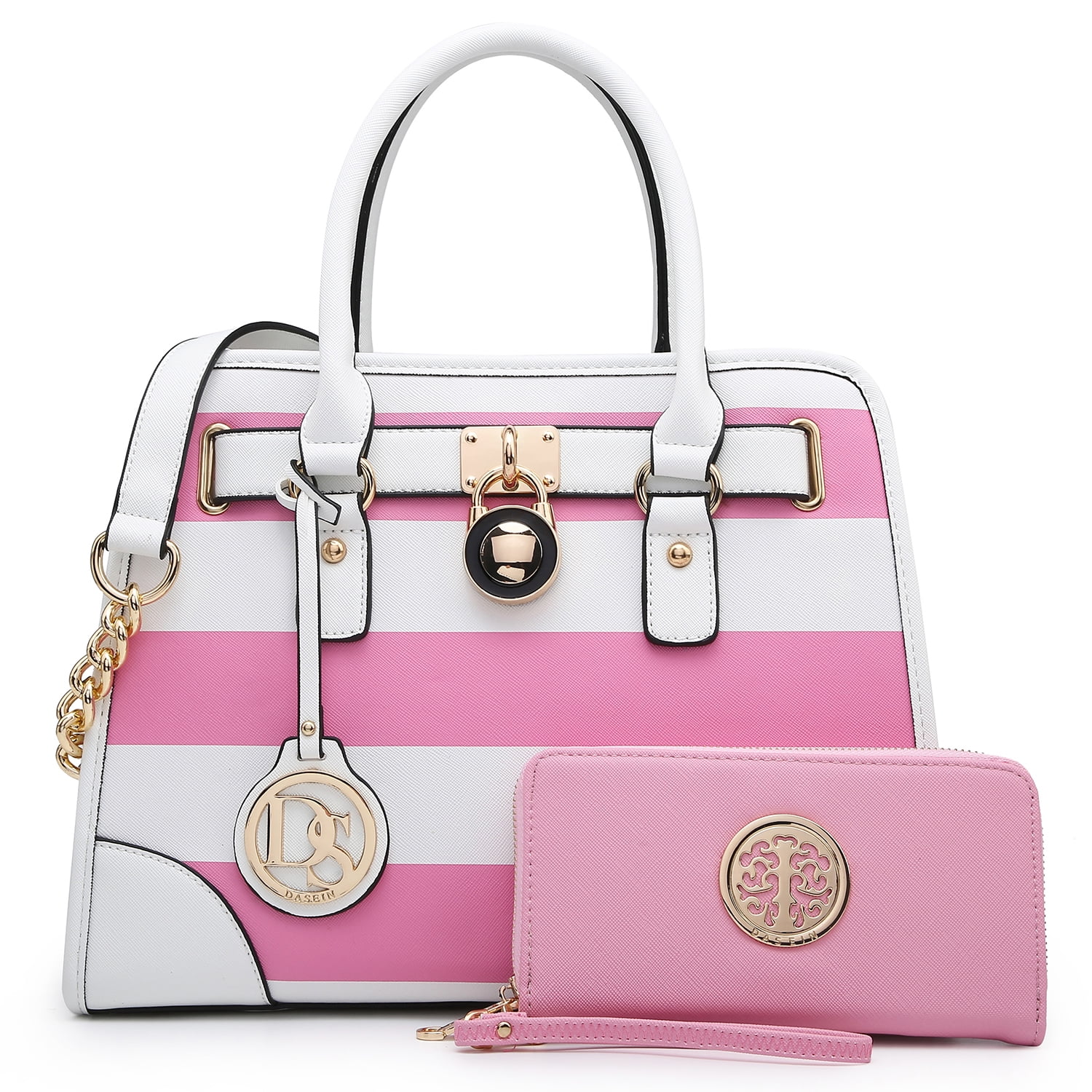 Dasein Women Handbags Top Handle Satchel Purse Shoulder Bag Briefcase Hobo Bag Set 2pcs