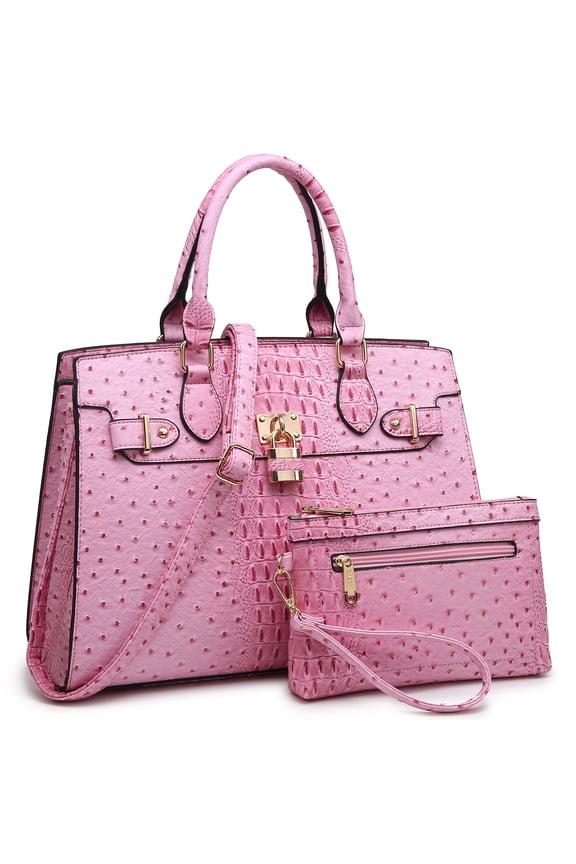 Women Handbags and Purses Ladies Shoulder Bag Top Handle Satchel Tote Work Bag with Matching Clutch