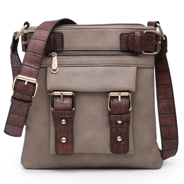 Dasein Women Lightweight Crossbody Bags Soft Vegan Leather Messenger Bag Shoulder Bag Travel