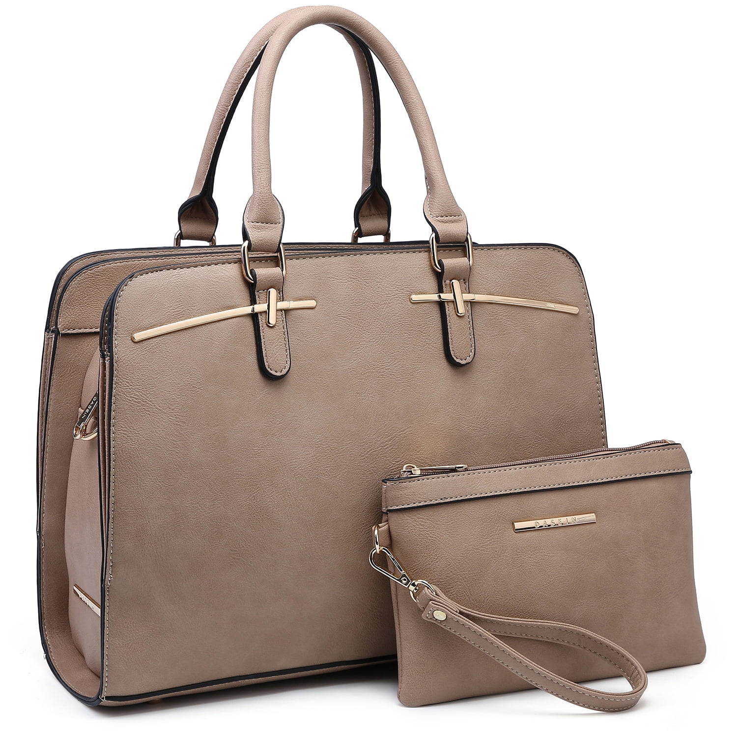 Dasein Women Satchel Handbags Shoulder Purses Totes Top Handle Bags With Matching Wallet