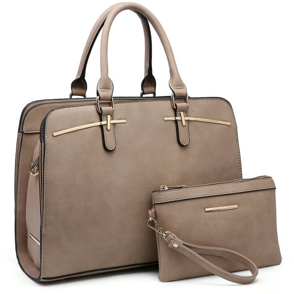 Dasein Women Satchel Handbags Shoulder Purses Totes Top Handle Bags With Matching Wallet