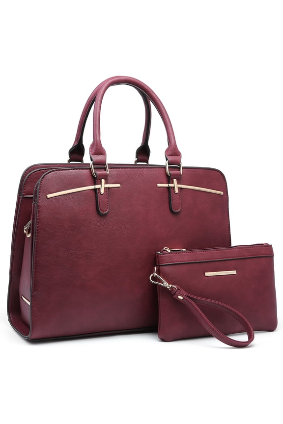 Women Satchel Handbags Shoulder Purses Totes Top Handle Bags With Matching Wallet