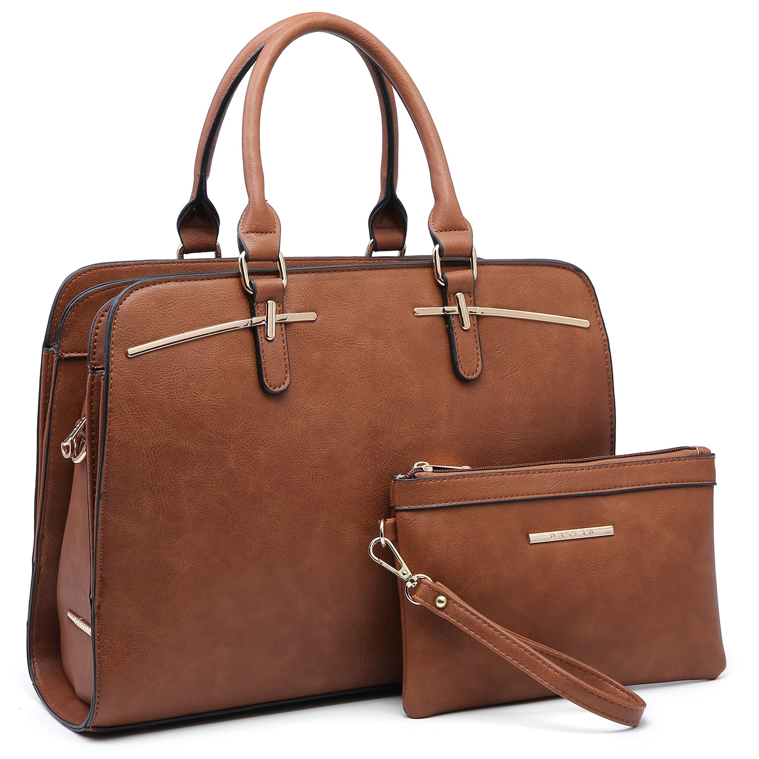 Dasein Women Satchel Handbags Shoulder Purses Totes Top Handle Bags With Matching Wallet