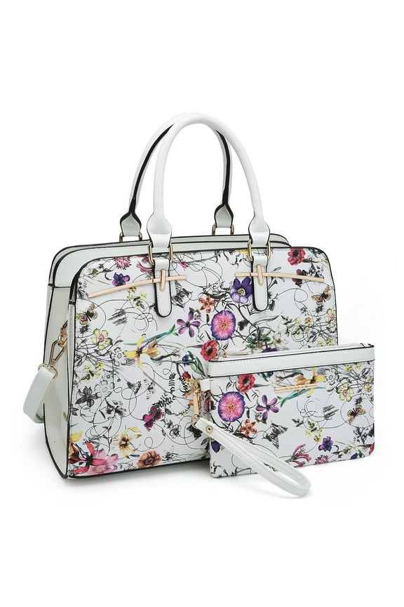 Women Satchel Handbags Shoulder Purses Totes Top Handle Bags With Matching Wallet